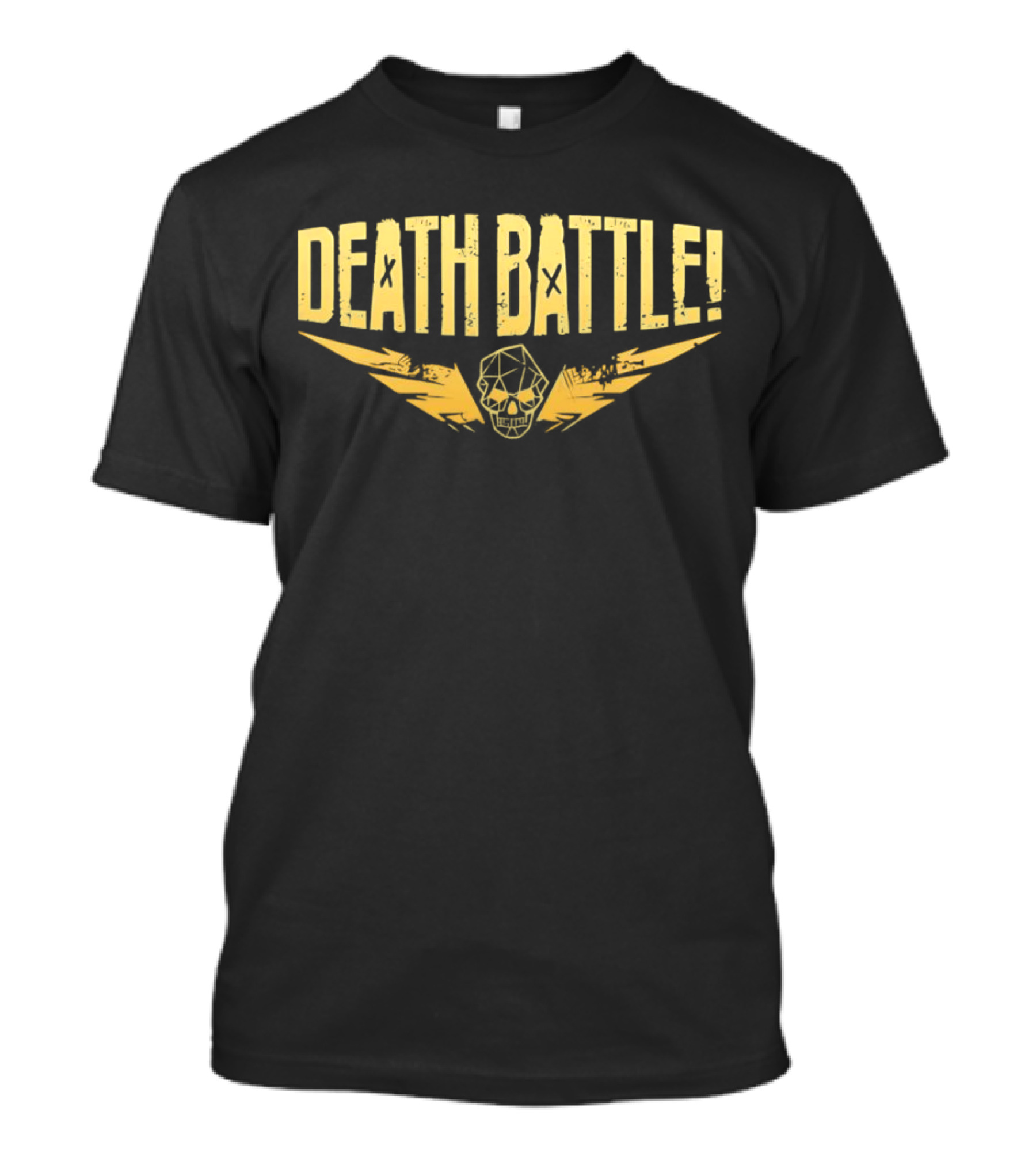 DEATH BATTLE Gold Skull Lightning T-Shirt
