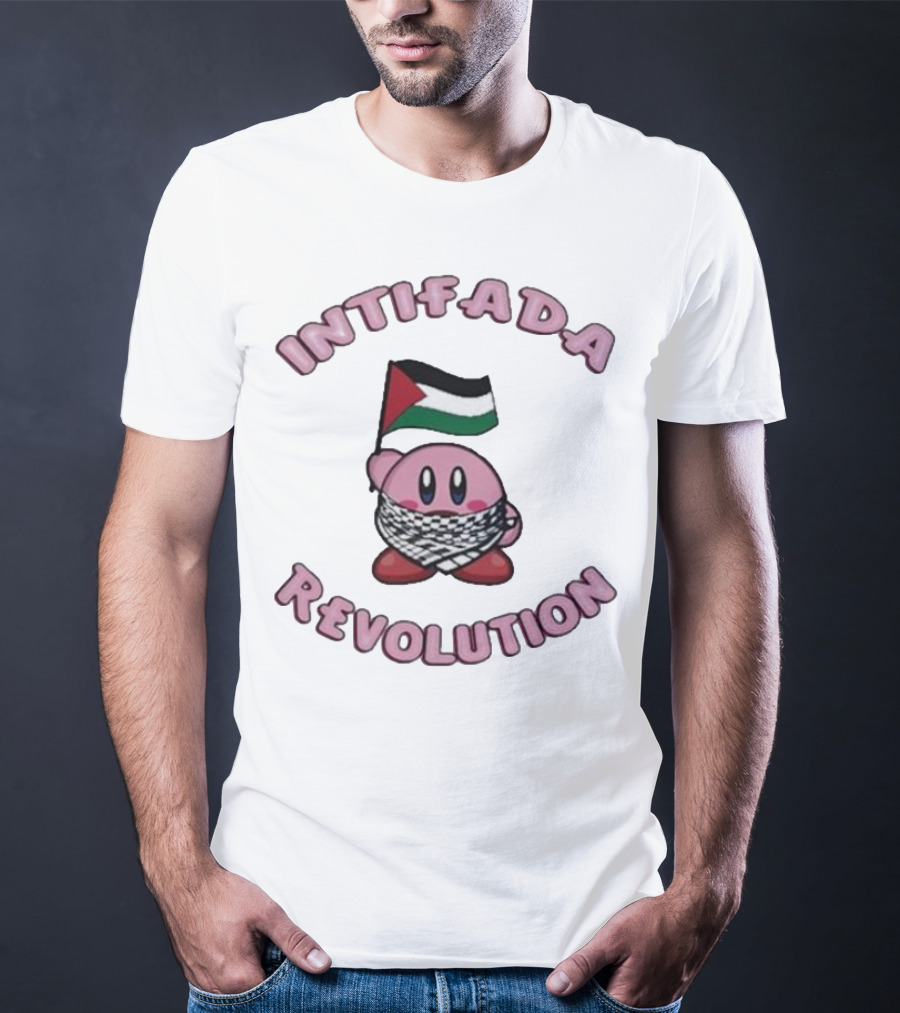 Intifada Revolution Palestinian Flag Kirbo Character T-Shirt