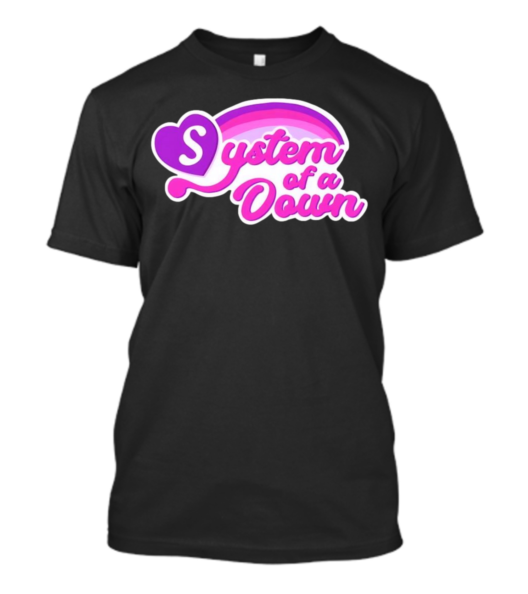 System Of A Down Rainbow Heart T-Shirt
