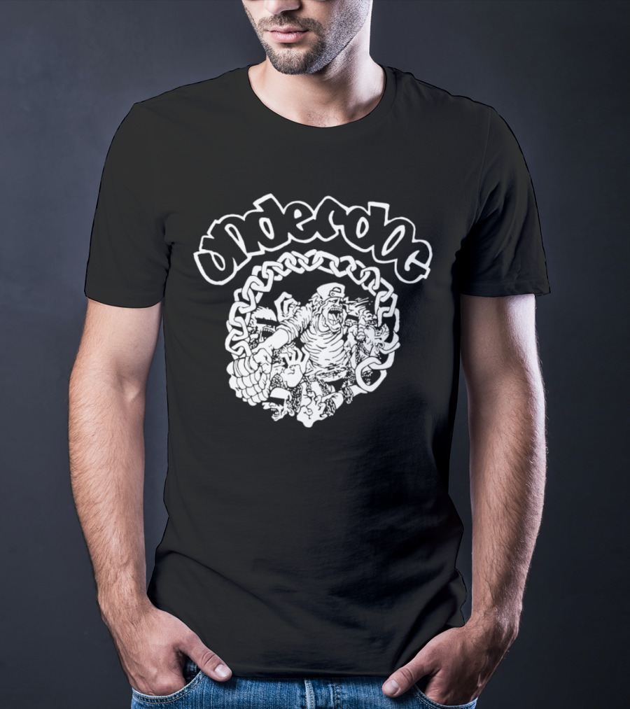 Underdog Graphic With Chains And Characters T-Shirt