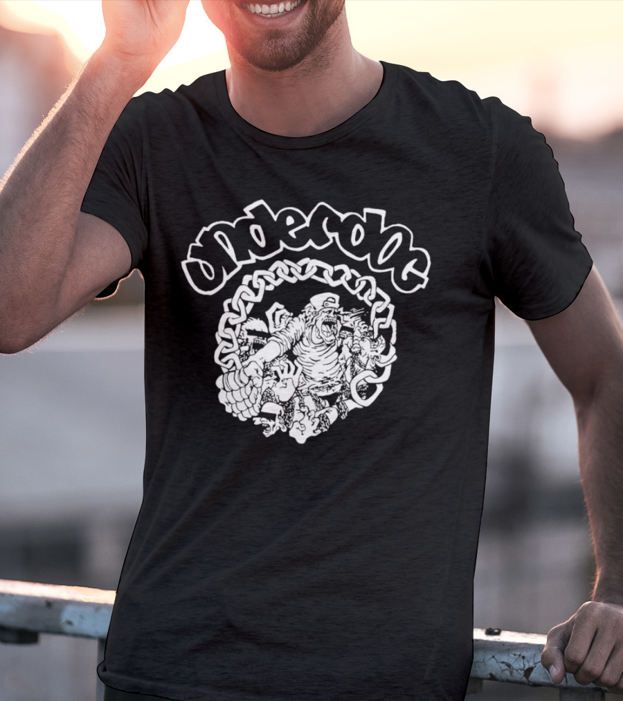 Underdog Graphic With Chains And Characters T-Shirt