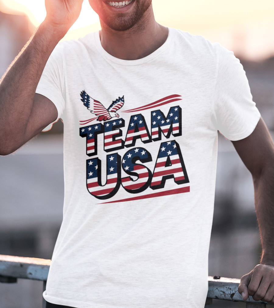 Team USA Eagle Flag Patriotic T-Shirt