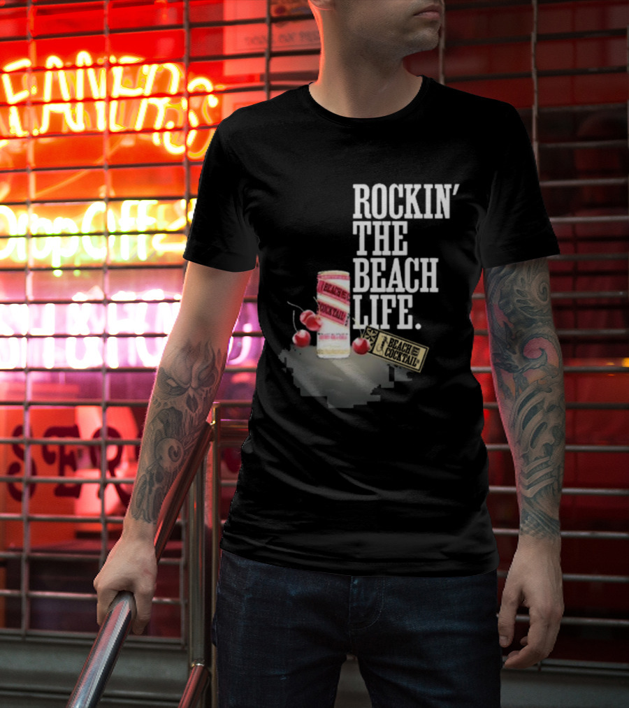 Rockin' The Beach Life Sammy Hagar Red Rocks Beach Cocktail T-Shirt