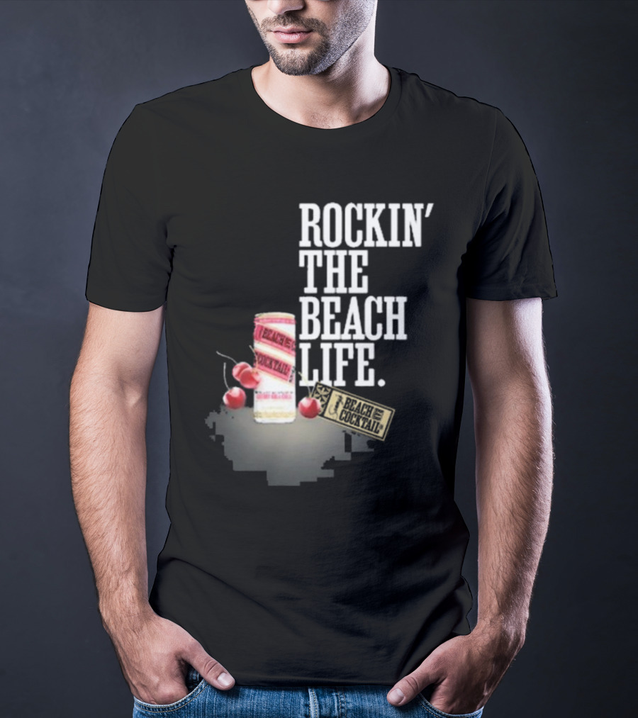 Rockin' The Beach Life Sammy Hagar Red Rocks Beach Cocktail T-Shirt