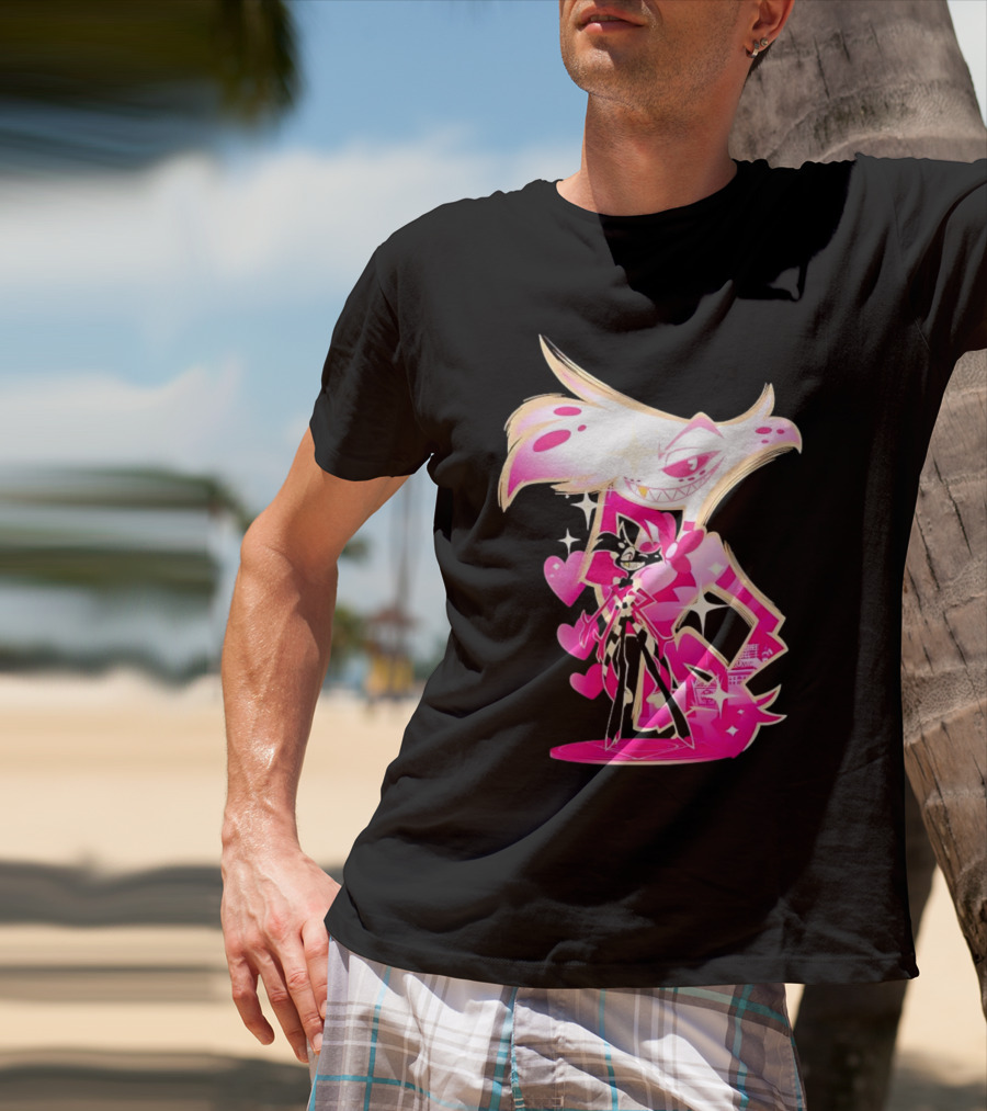 Angel Dust And Alastor Design Hazbin Hotel Series T-Shirt