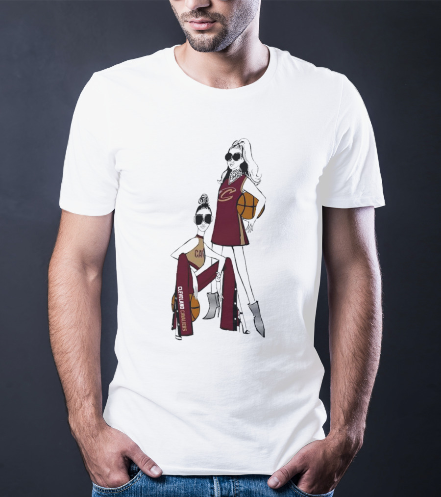 Cleveland Cavaliers G-III 4Her Basketball Girls Fitted Fashion T-Shirt