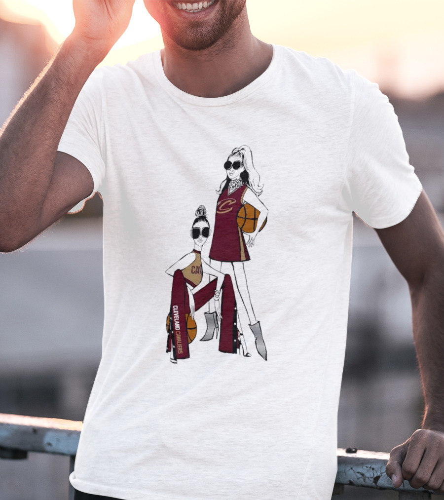 Cleveland Cavaliers G-III 4Her Basketball Girls Fitted Fashion T-Shirt