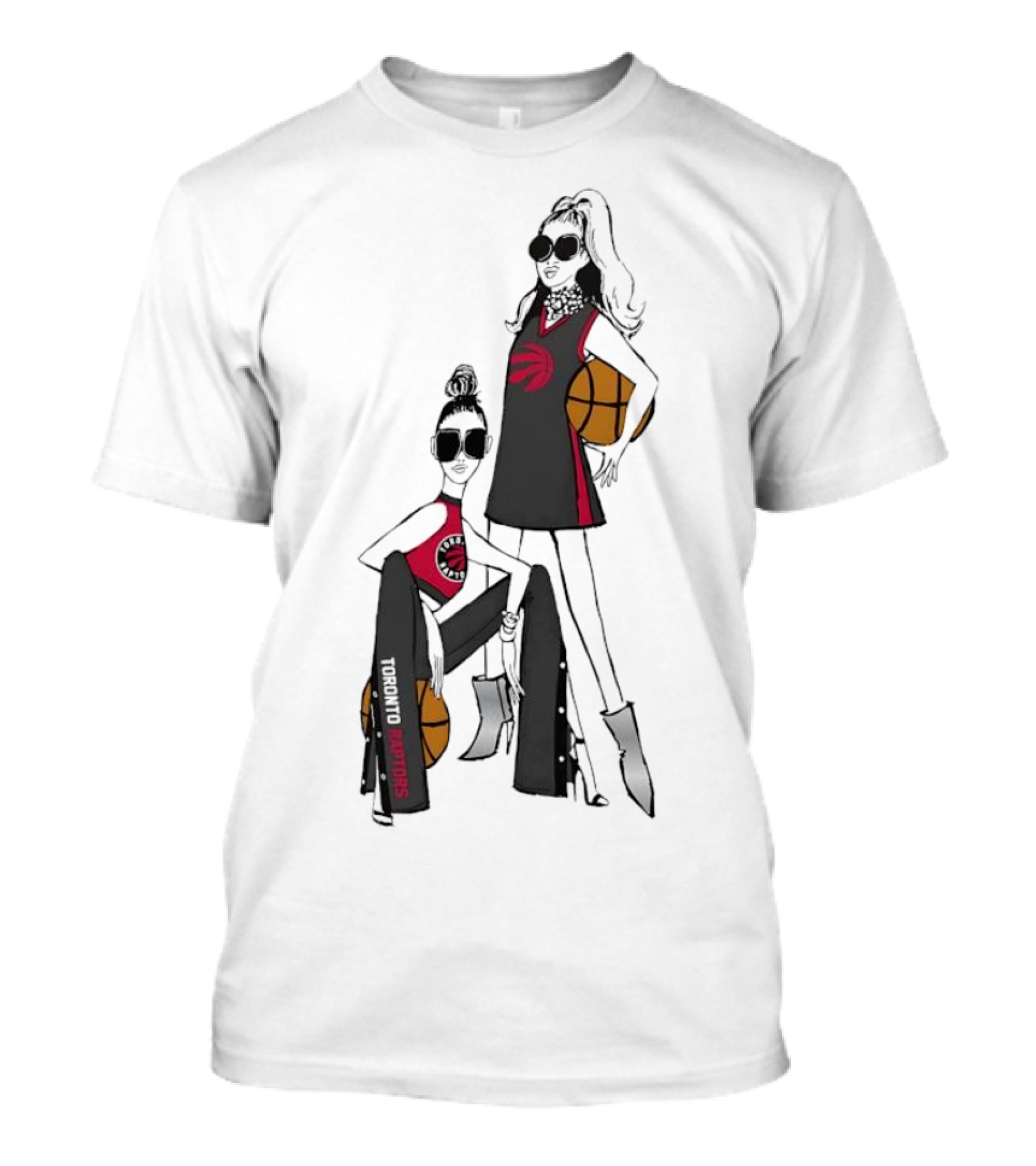Toronto Raptors G-III 4Her Basketball Girls Fitted Graphic Tee With Iconic Logo T-Shirt