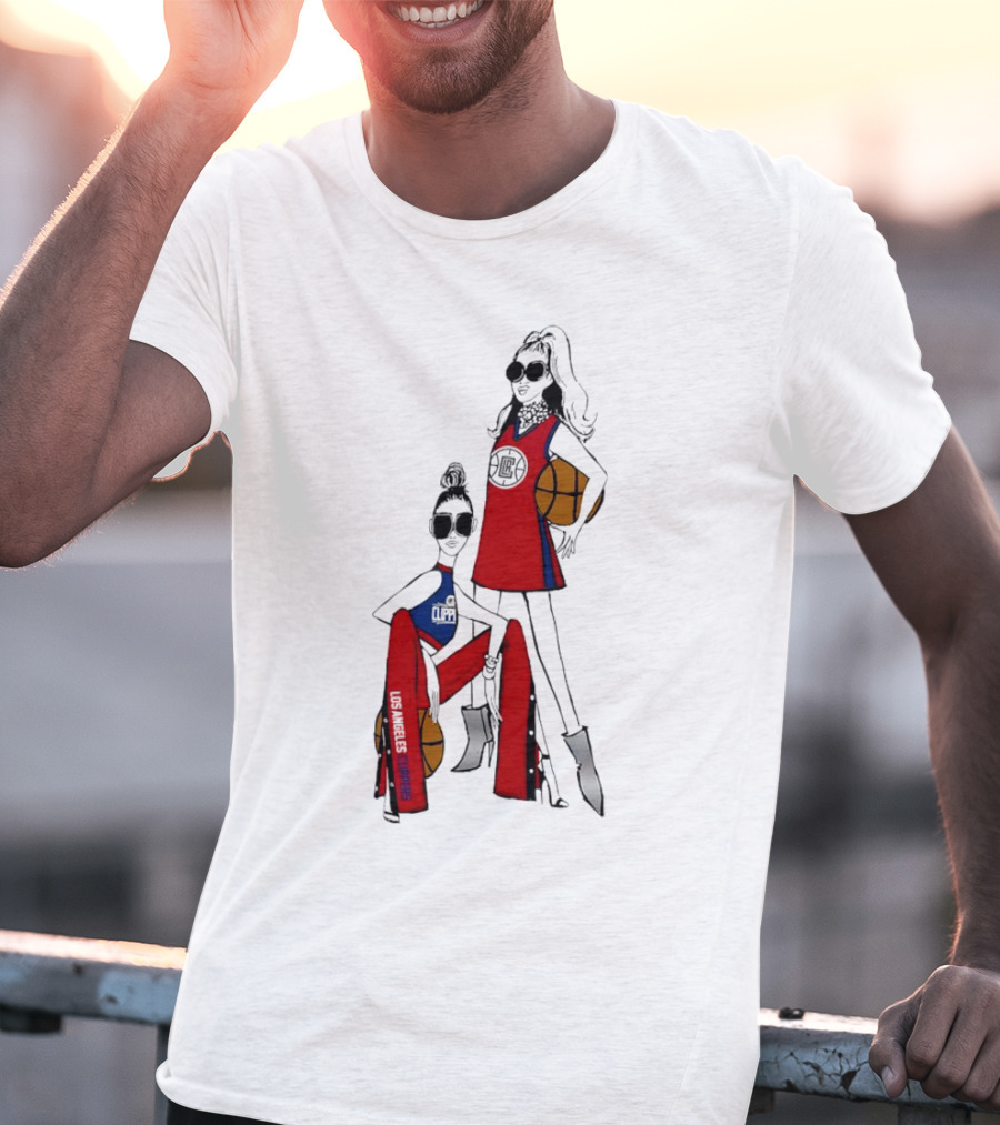 Los Angeles Clippers G-III 4Her Basketball Girls Fashion Red Blue T-Shirt