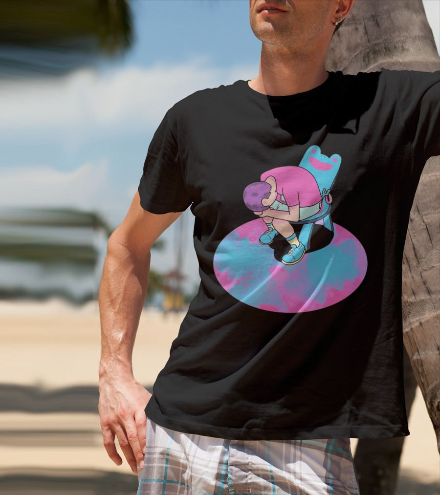 Bell Tolls X My Bells Child In Chair Art With Pink And Blue Palette T-Shirt