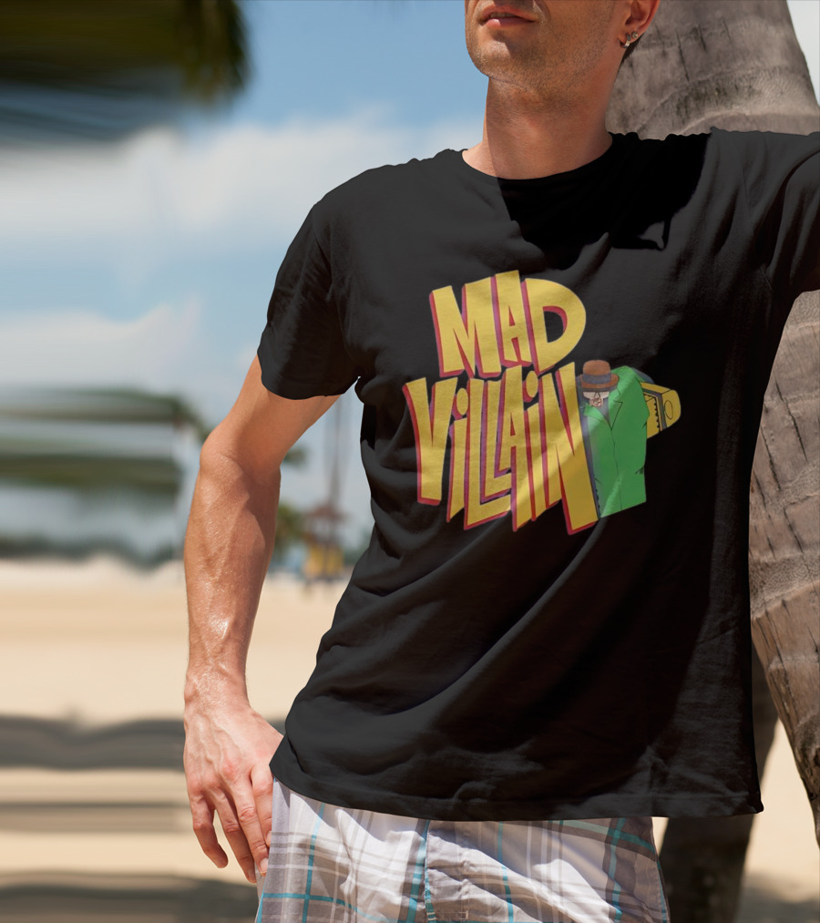 Mad Villain Lurk Mystery Figure In Green Trench Coat And Hat T-Shirt