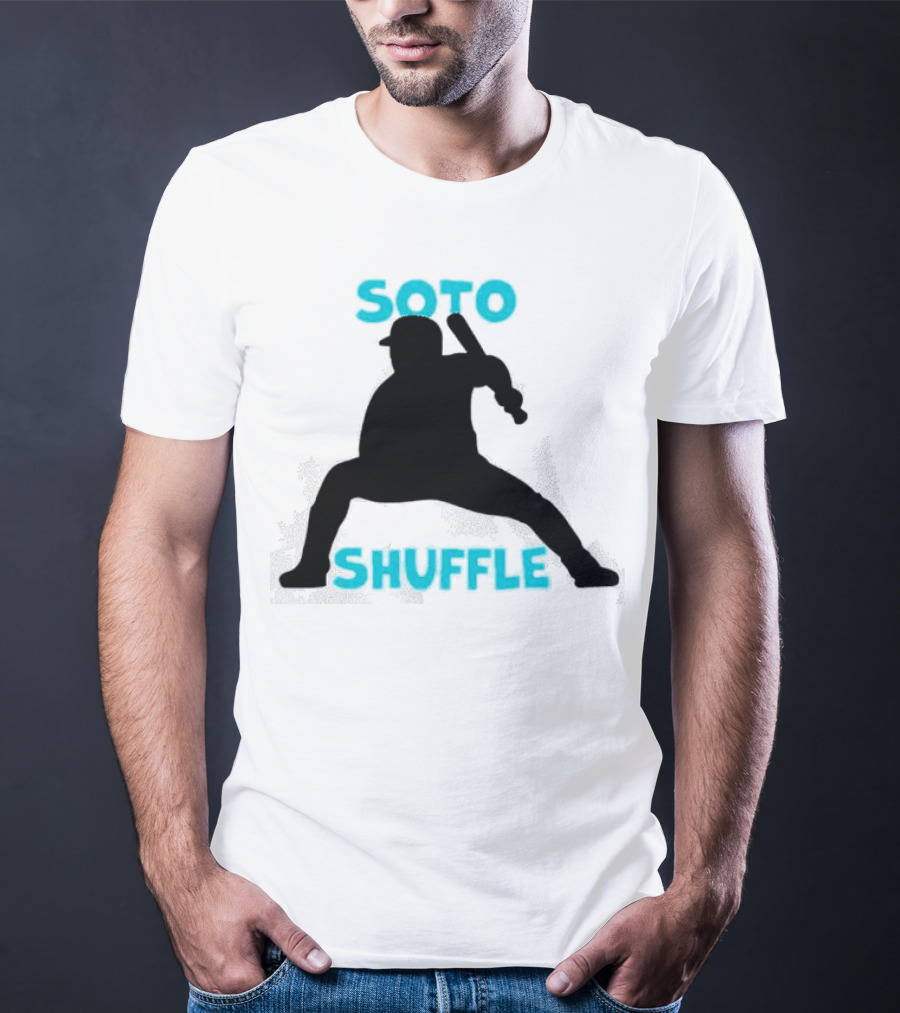 New York Yankees Soto Shuffle Silhouette Baseball Stance T-Shirt