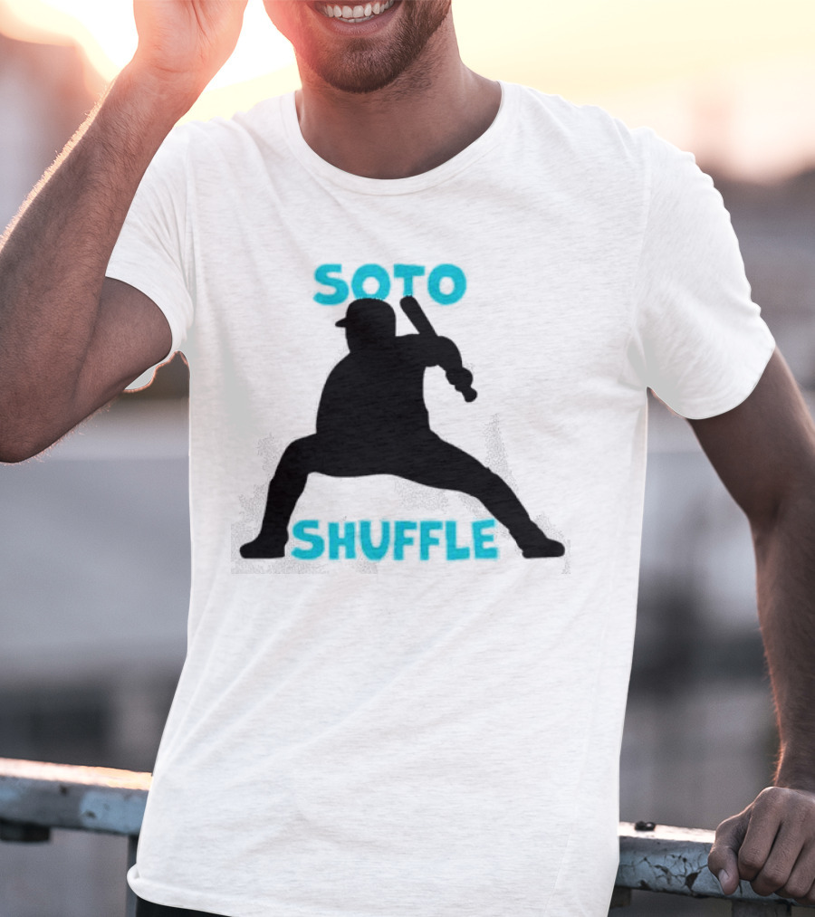 New York Yankees Soto Shuffle Silhouette Baseball Stance T-Shirt