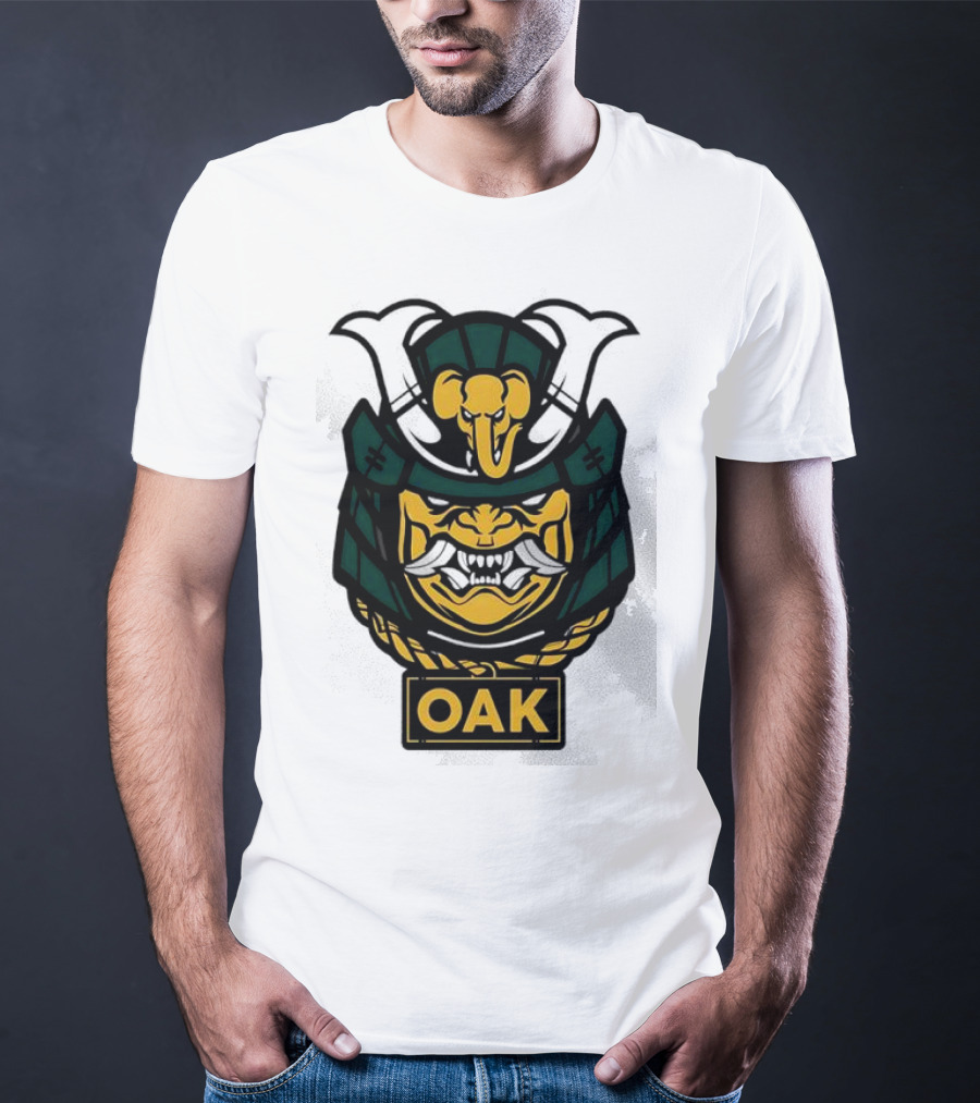 Oakland Athletics Samurai OAK Aggressive Mask T-Shirt