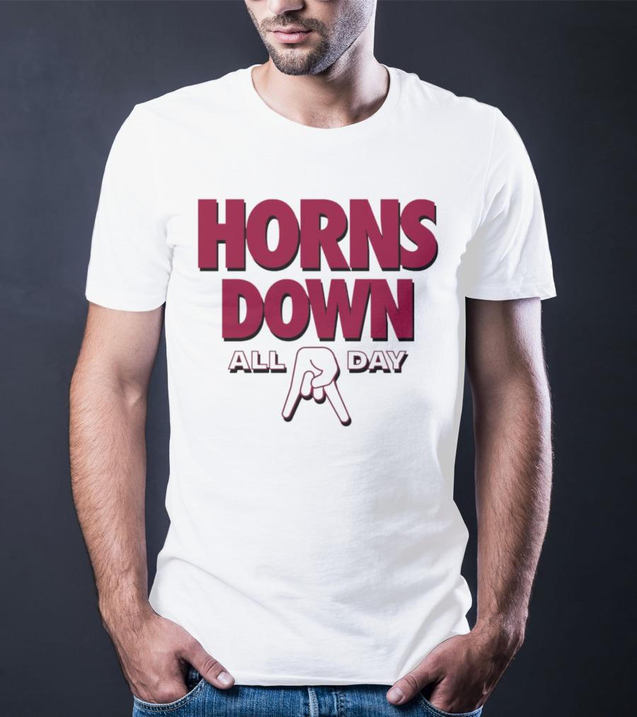 Horns Down All Day Oklahoma Sooners T-Shirt