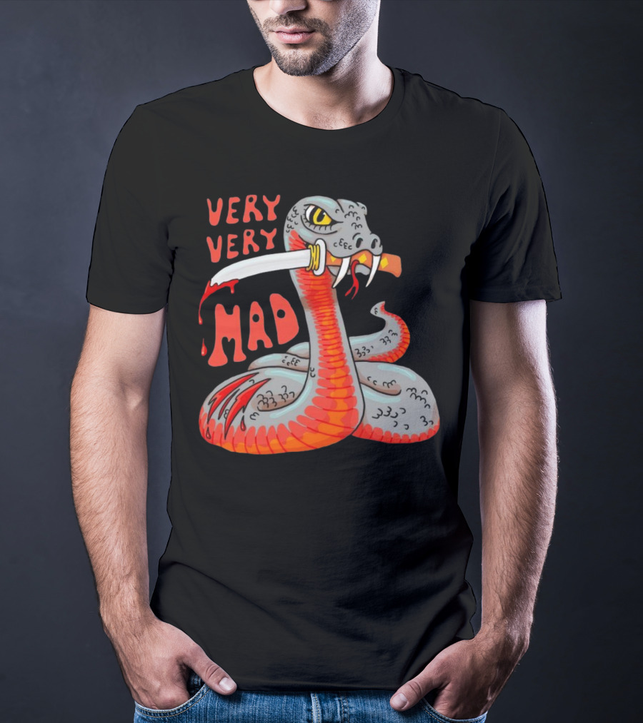 Very Very Mad Snake With Knife T-Shirt