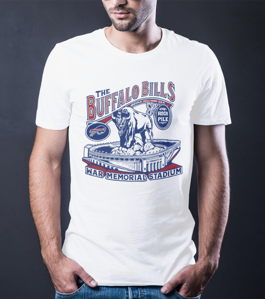 The Buffalo Bills War Memorial Stadium Rockpile New York NFL Iconic Buffalo T-Shirt