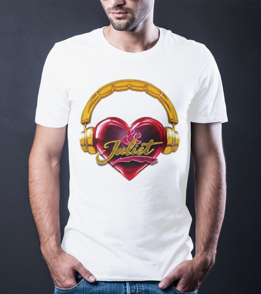 Broadway Juliet Heart Headphones T-Shirt
