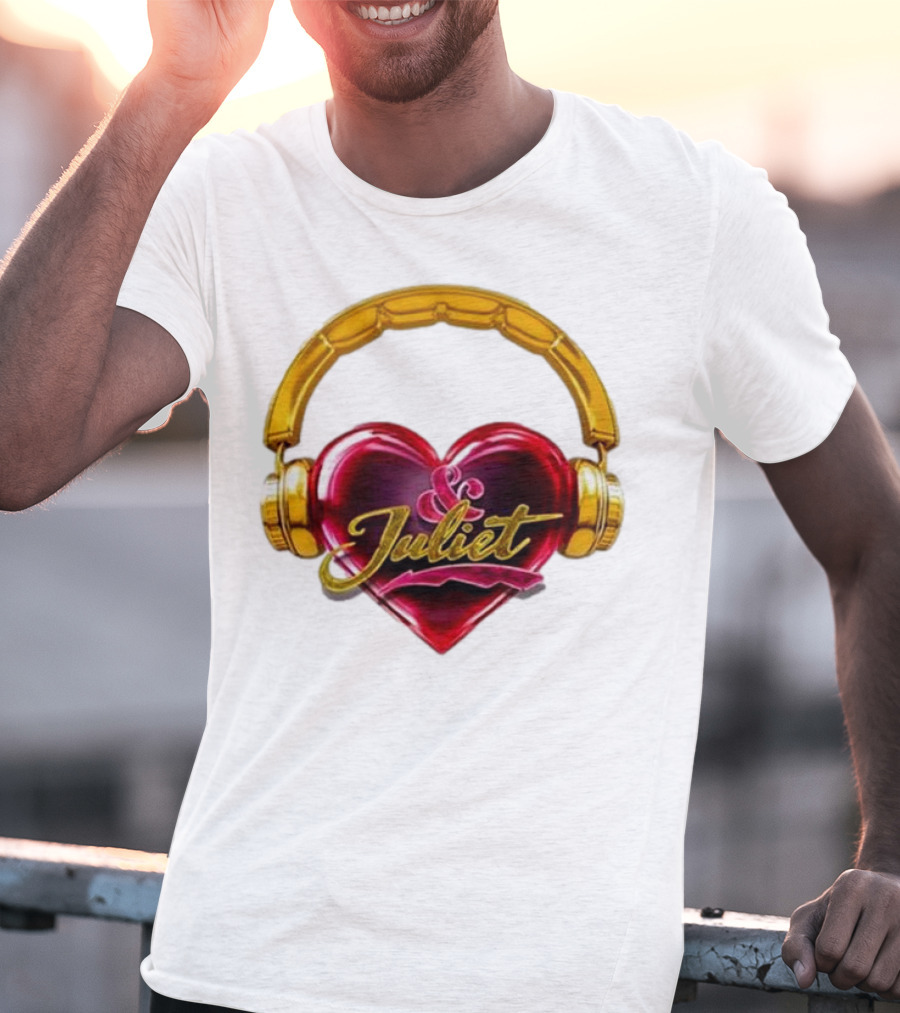 Broadway Juliet Heart Headphones T-Shirt