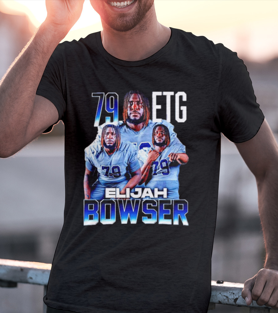 Elijah Bowser 79 ETG Football Player Montage T-Shirt
