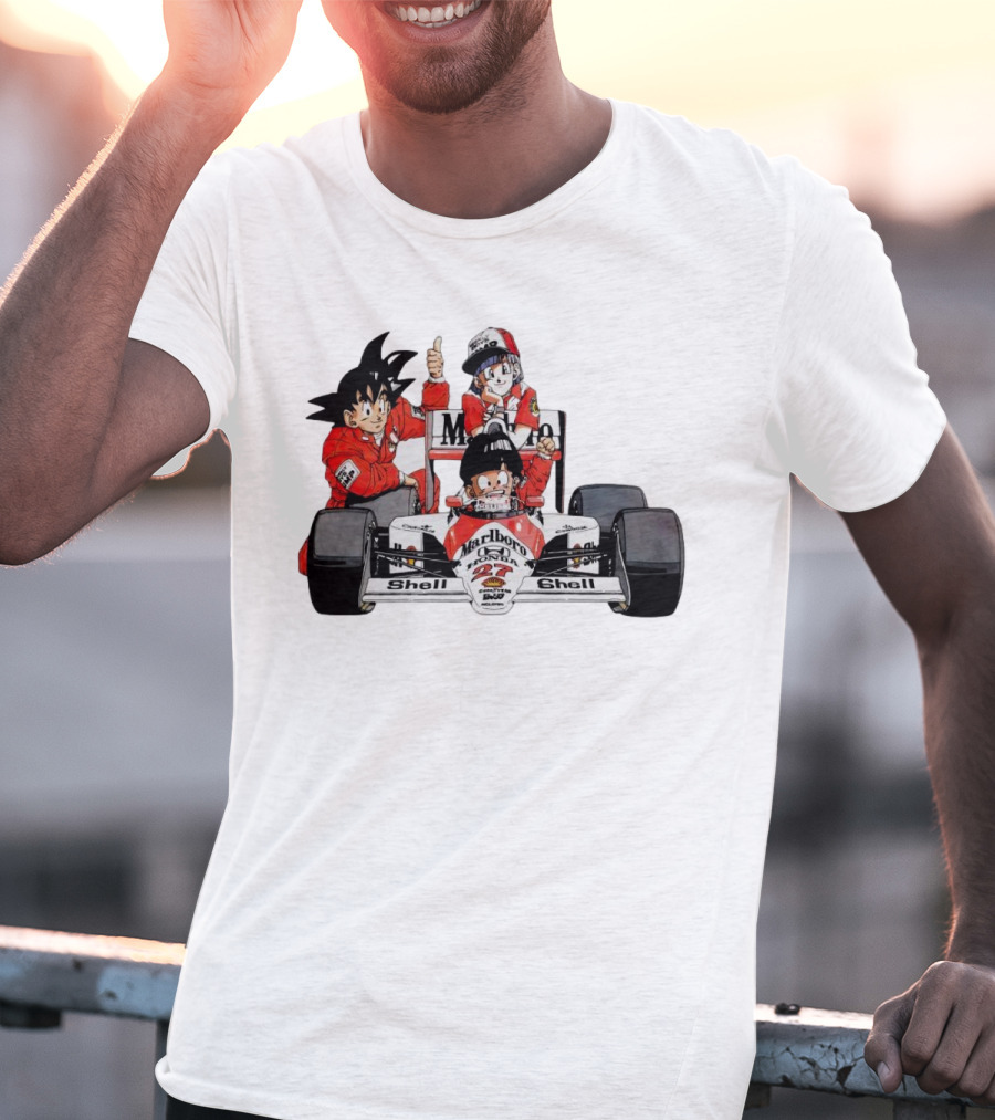 Dragon Ball Marlboro Shell 27 Racing Car Legends T-Shirt