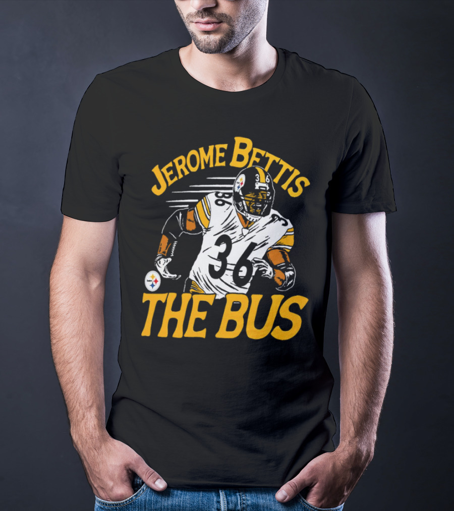 Jerome Bettis The Bus Pittsburgh Steelers 36 Caricature T-Shirt