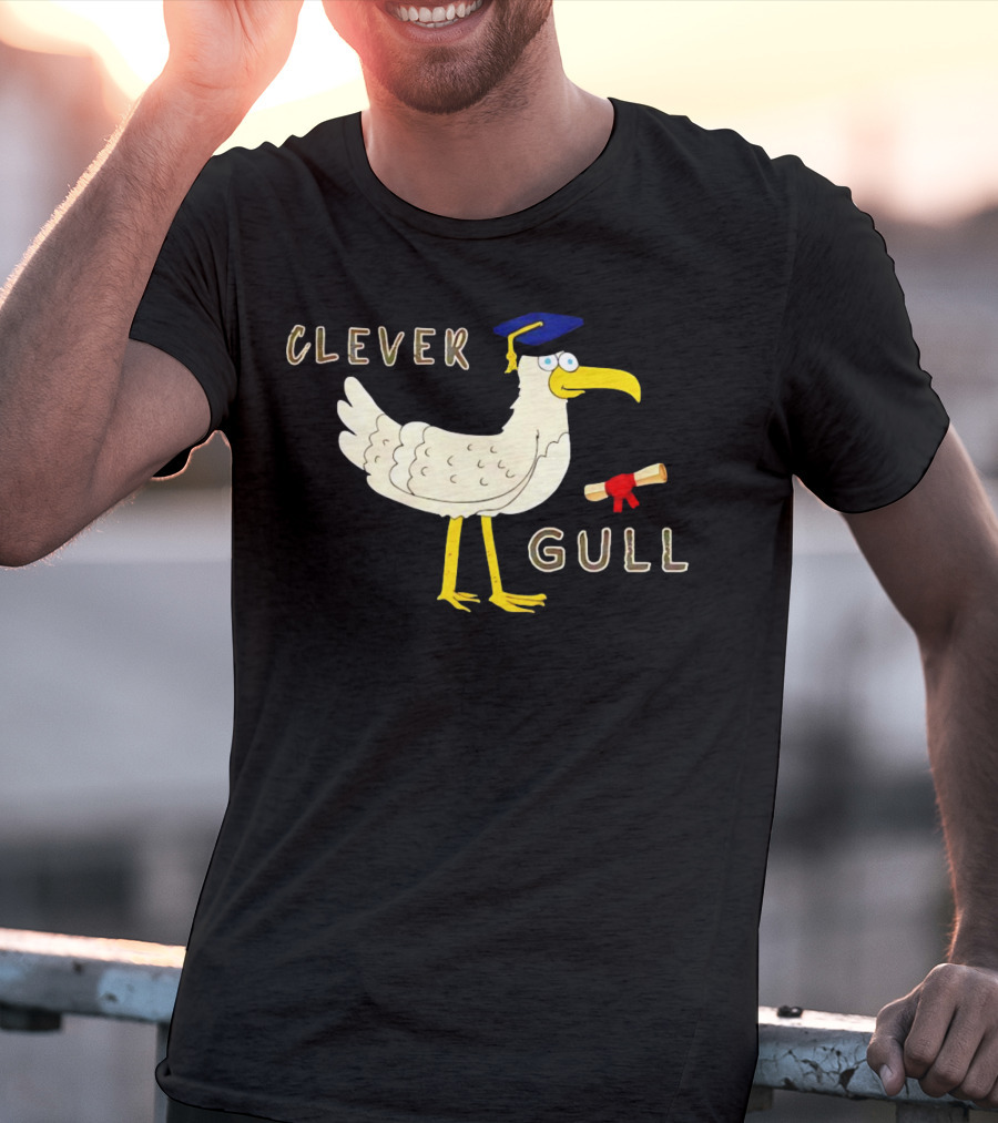 Clever Gull Graduation Humor Supersoft T-Shirt