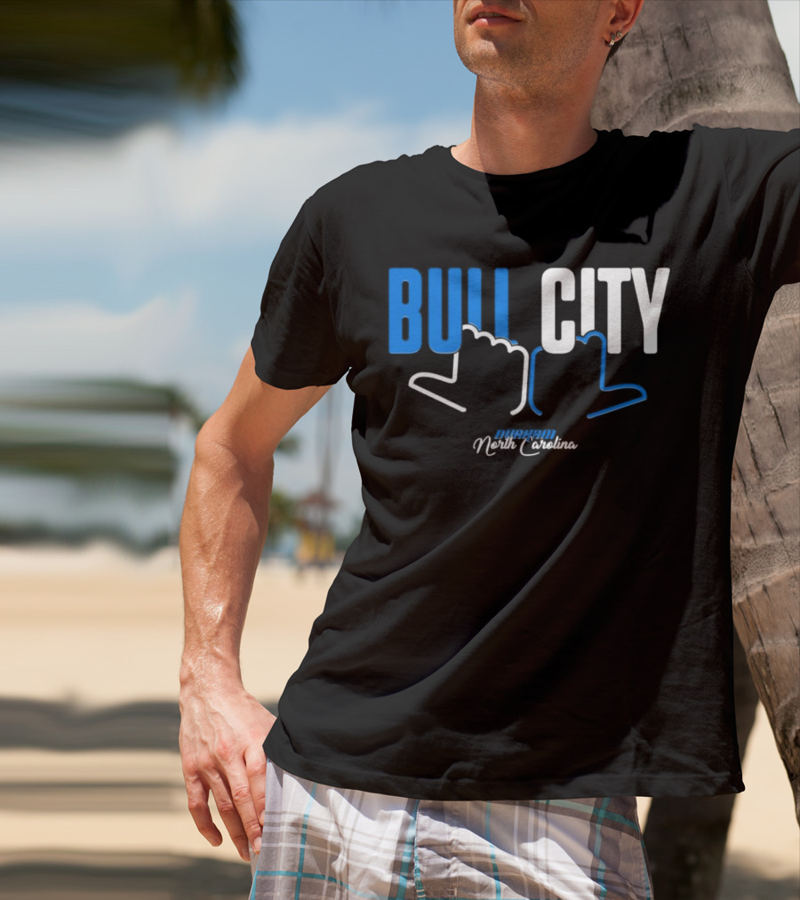 Durham North Carolina Bull City Hands T-Shirt