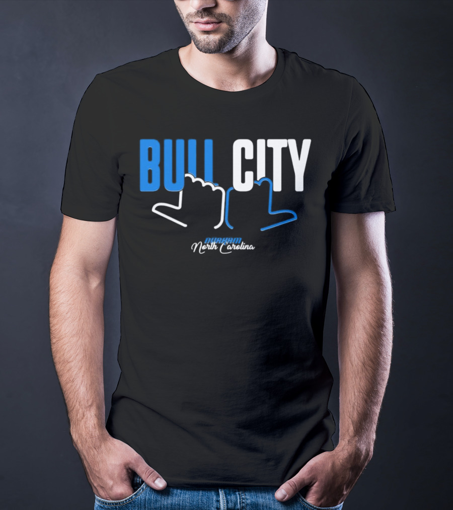 Durham North Carolina Bull City Hands T-Shirt