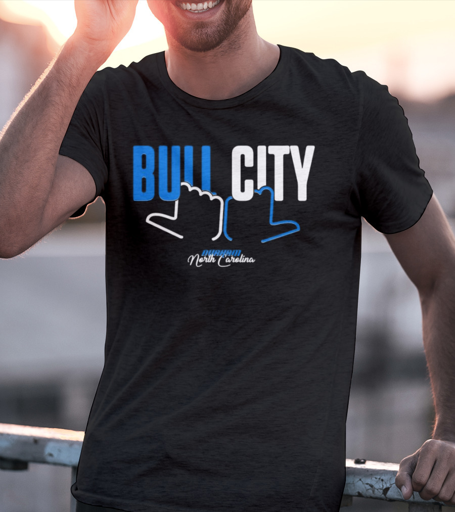 Durham North Carolina Bull City Hands T-Shirt