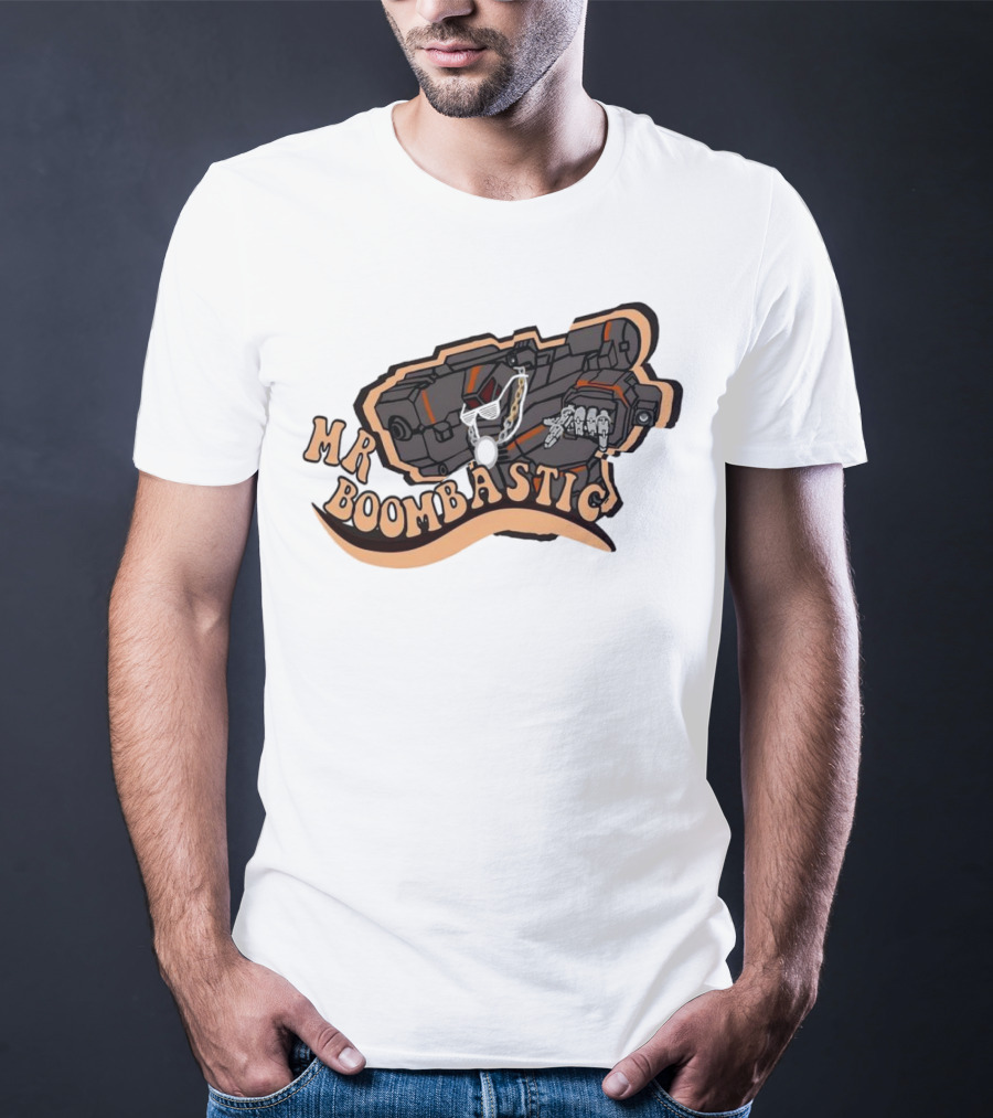 MR BOOMBASTIC Robot Design With Futuristic Mech Elements T-Shirt