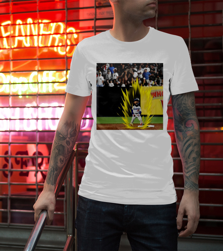Teoscar Hernández Dodgers Super Saiyan Walk-Off Moment T-Shirt