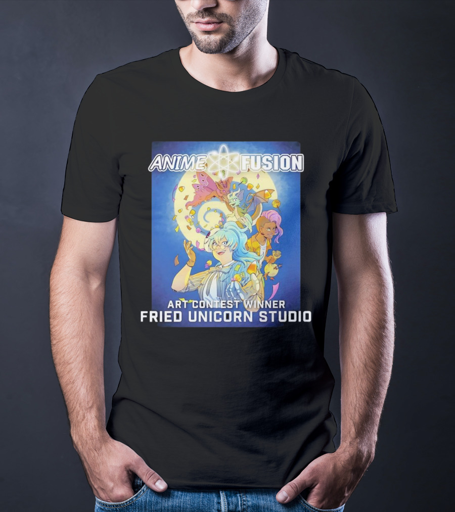 Anime Fusion Fried Unicorn Studio Art Contest Winner T-Shirt