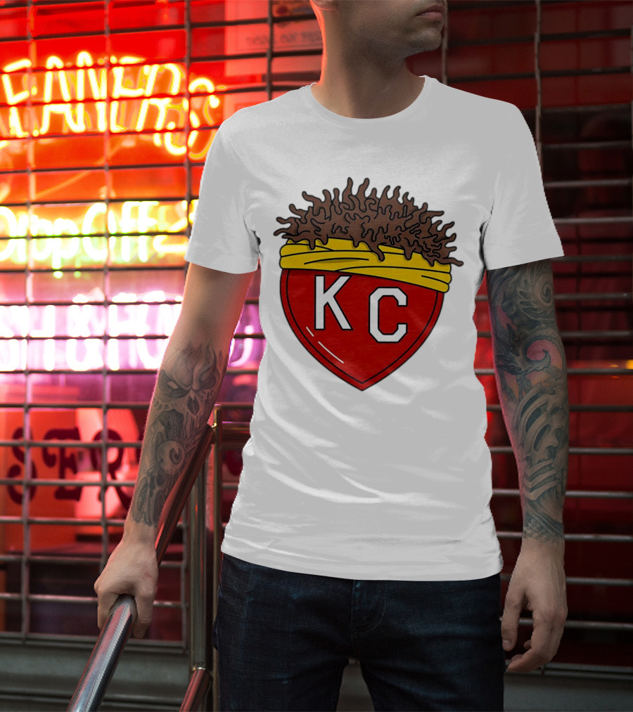 Kansas City Chiefs KC Heart French Fries T-Shirt