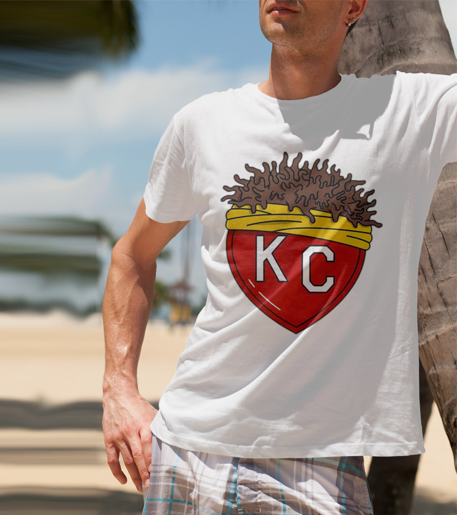 Kansas City Chiefs KC Heart French Fries T-Shirt