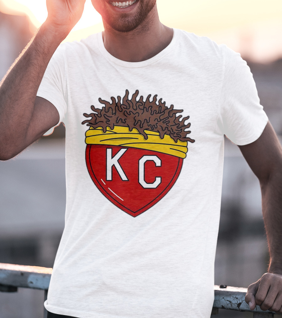 Kansas City Chiefs KC Heart French Fries T-Shirt