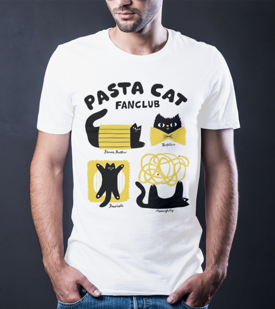 Pasta Cat Fanclub Penne Purrter ZitiFeline Pawrioli Meowgetty T-Shirt