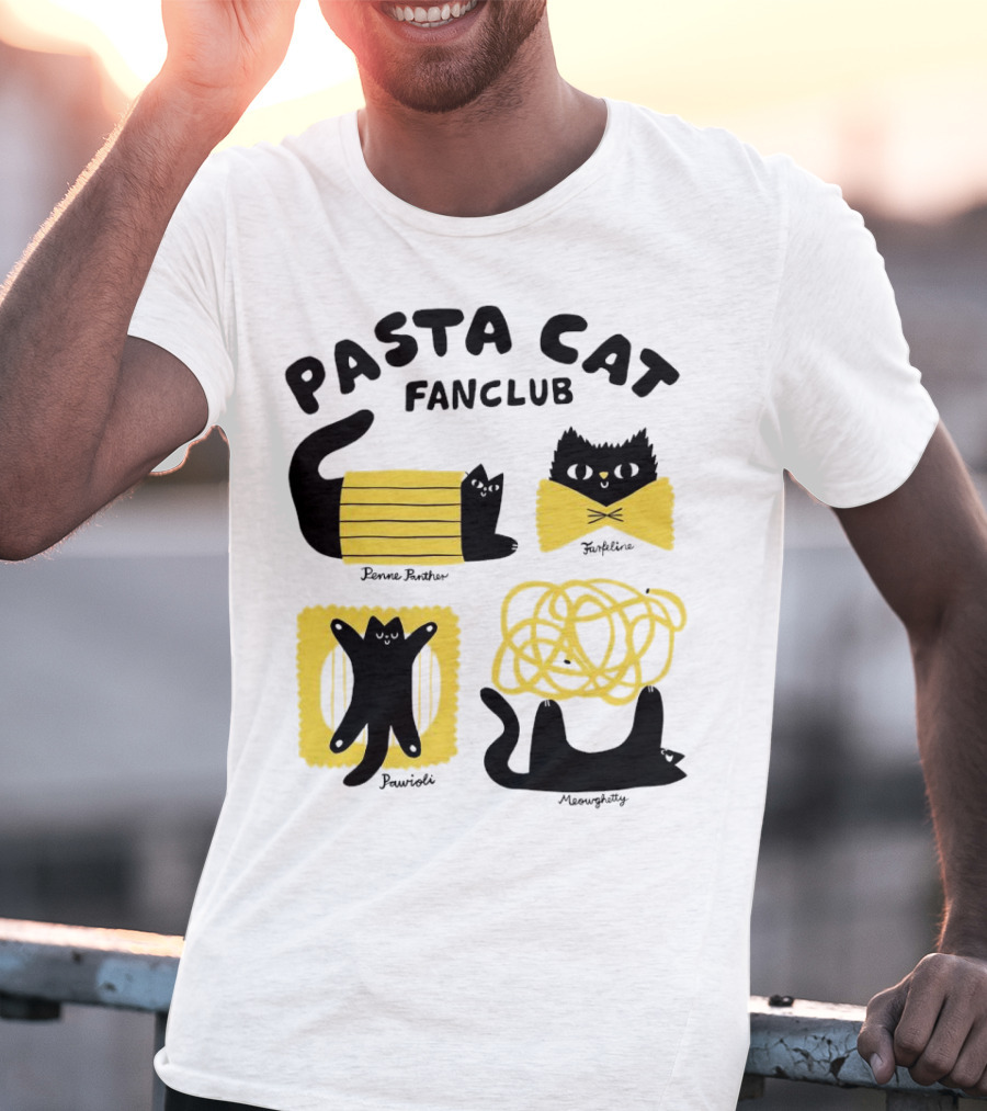Pasta Cat Fanclub Penne Purrter ZitiFeline Pawrioli Meowgetty T-Shirt