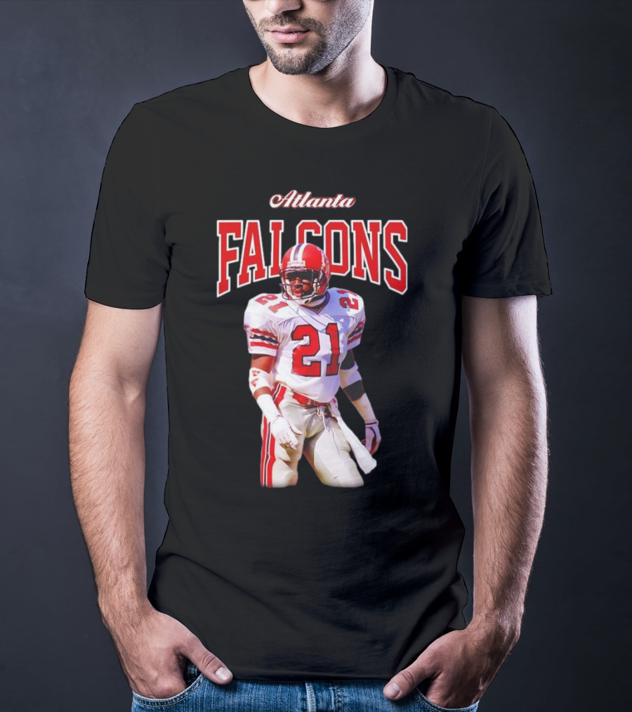 Atlanta Falcons Deion Sanders Retired Player 21 Sideline Legend T-Shirt
