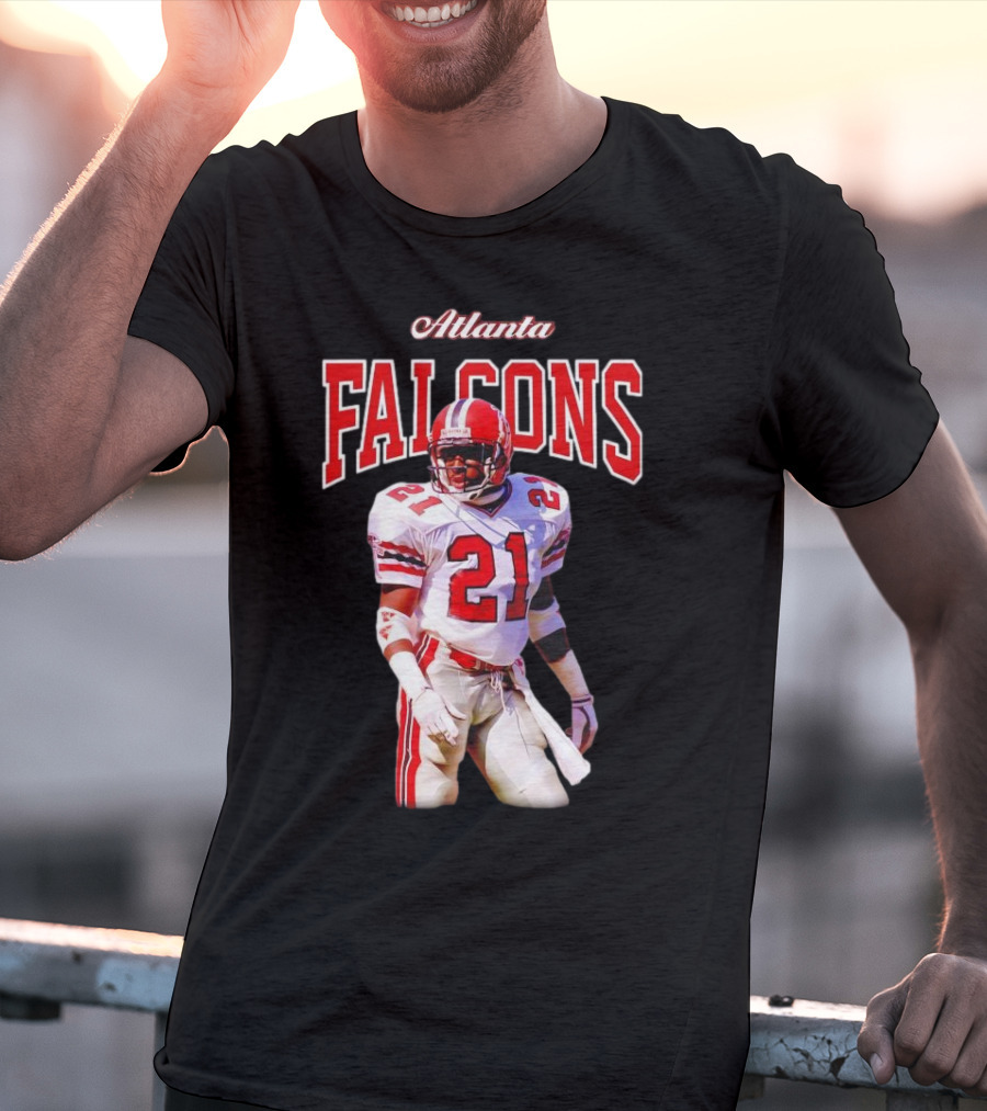Atlanta Falcons Deion Sanders Retired Player 21 Sideline Legend T-Shirt