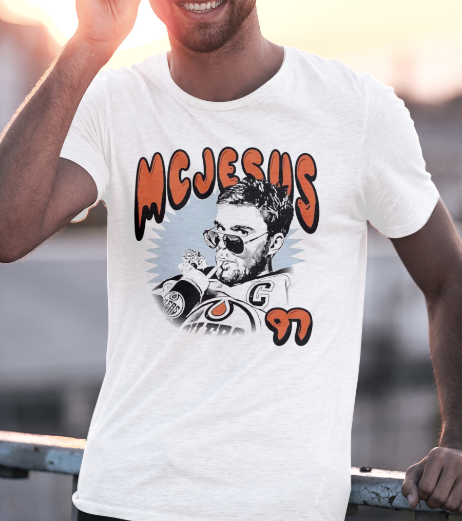 Edmonton Oilers McJesus 97 Connor McDavid T-Shirt