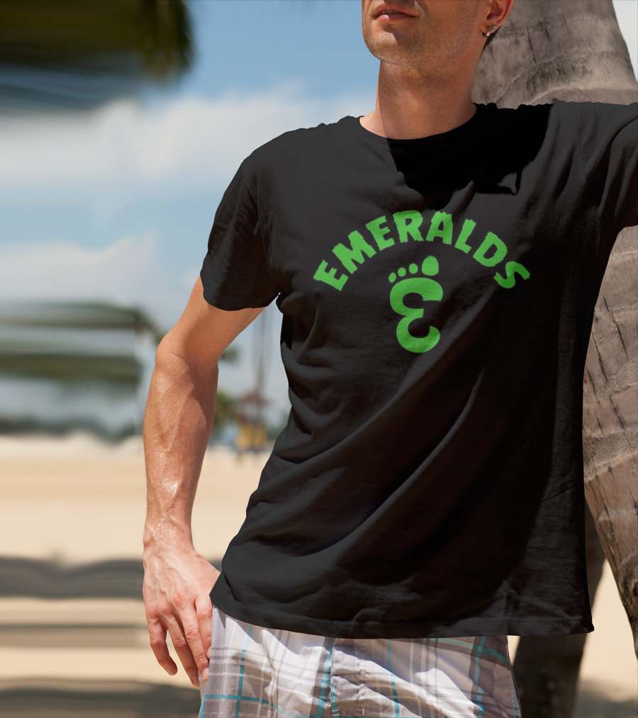 Emeralds Bigfoot Footprint T-Shirt
