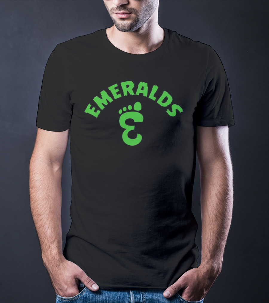 Emeralds Bigfoot Footprint T-Shirt