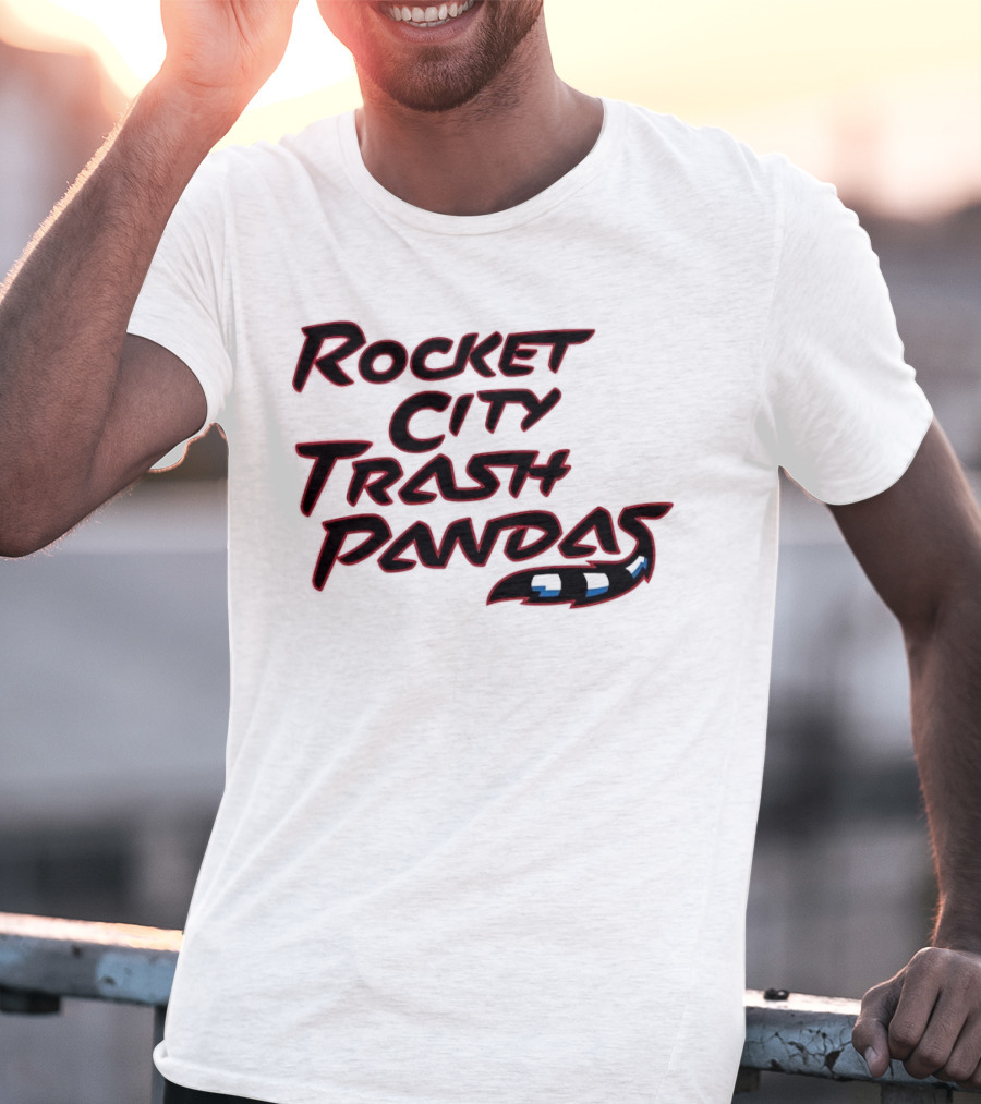 Rocket City Trash Pandas Black Tail T-Shirt