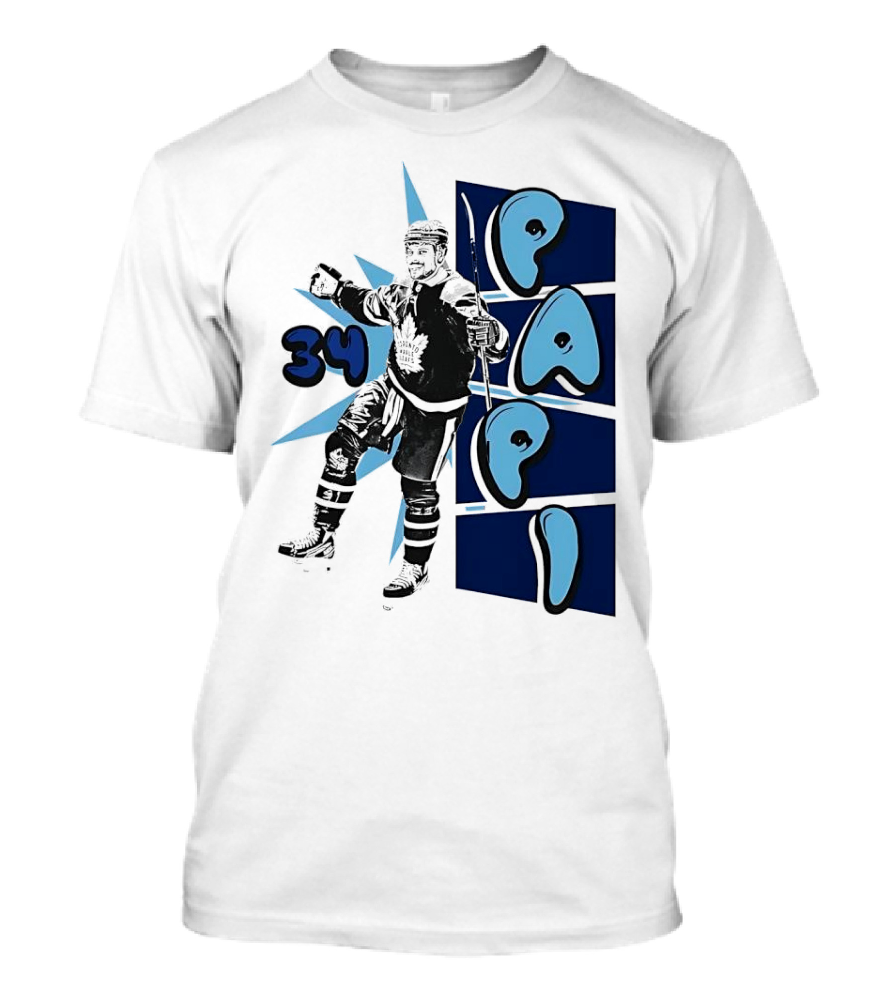 Toronto Maple Leafs Auston Matthews 34 Papi Hockey Legend T-Shirt