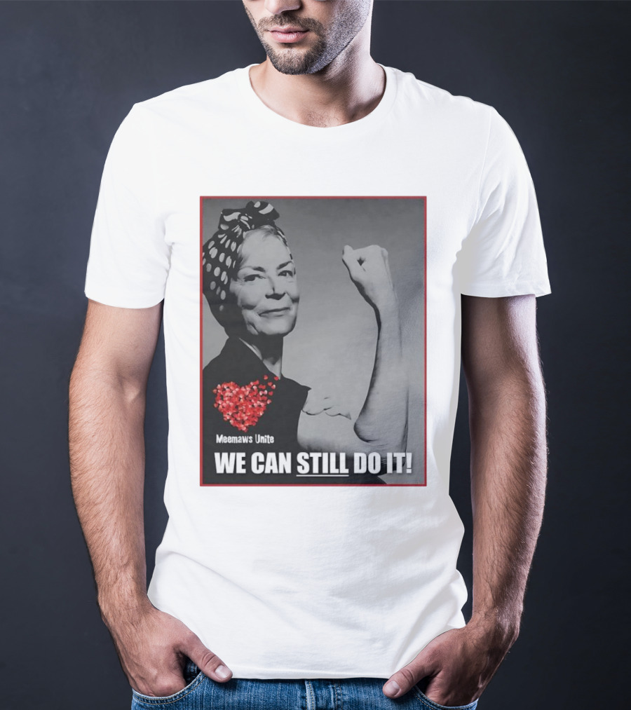 Meemaws Unite We Can Still Do It Polka Dot Bandana Heart T-Shirt