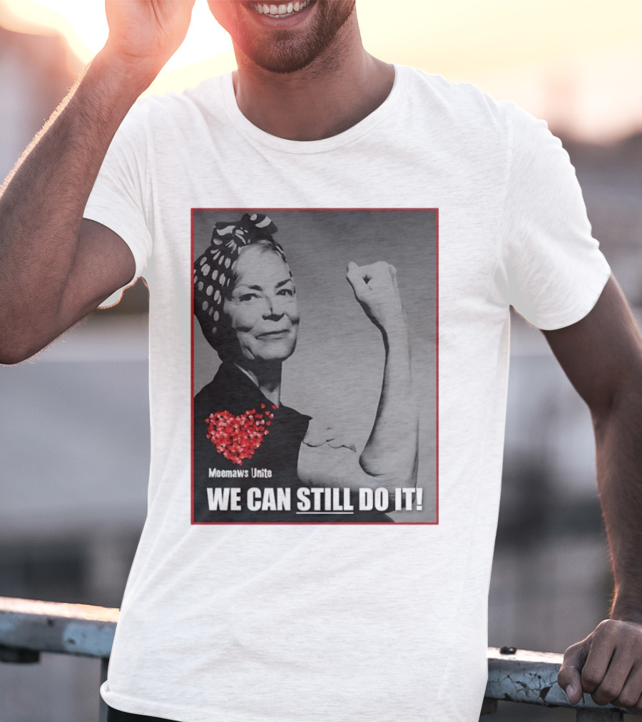 Meemaws Unite We Can Still Do It Polka Dot Bandana Heart T-Shirt