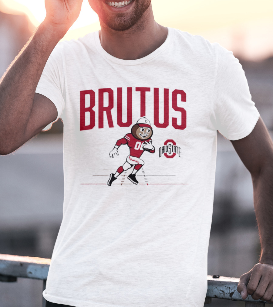Brutus Ohio State Buckeyes 00 Running Mascot T-Shirt