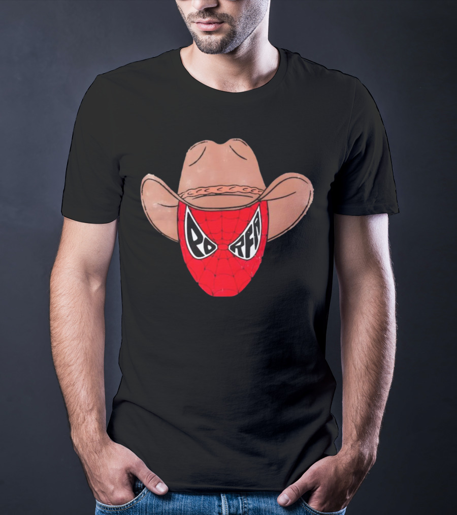 Porfa Porfaman Cowboy Spider Man T-Shirt