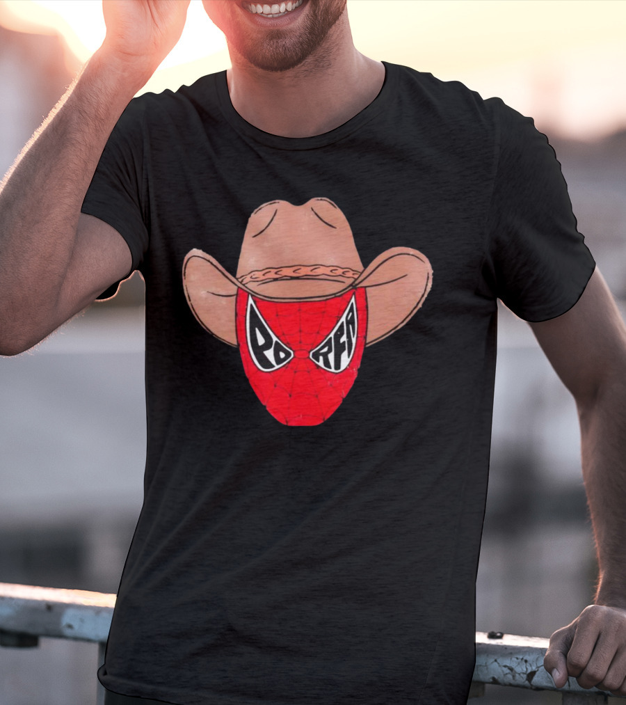 Porfa Porfaman Cowboy Spider Man T-Shirt